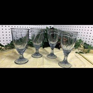 Noritake Sweet Swirl Light Blue Glasses - Set of 4